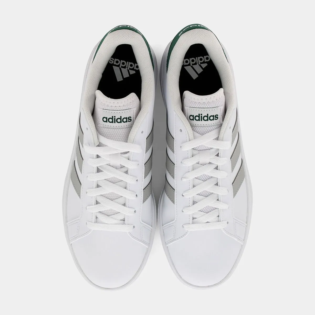 ID3023GRAND COURT BASE 2.0ftwr white/grey two/collegiate green- SPORTIVE