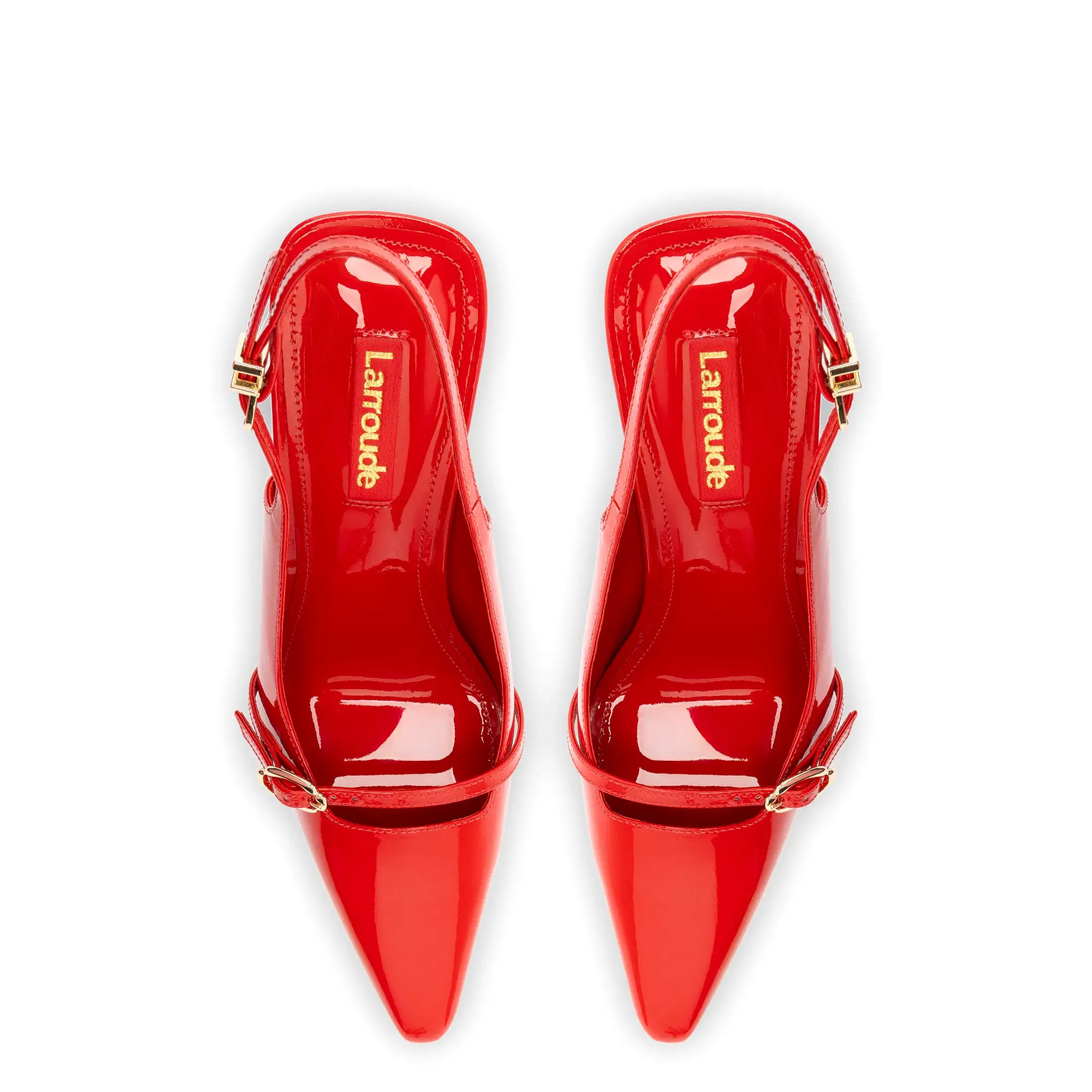 Ines Hi Pump in Scarlet Patent Leather