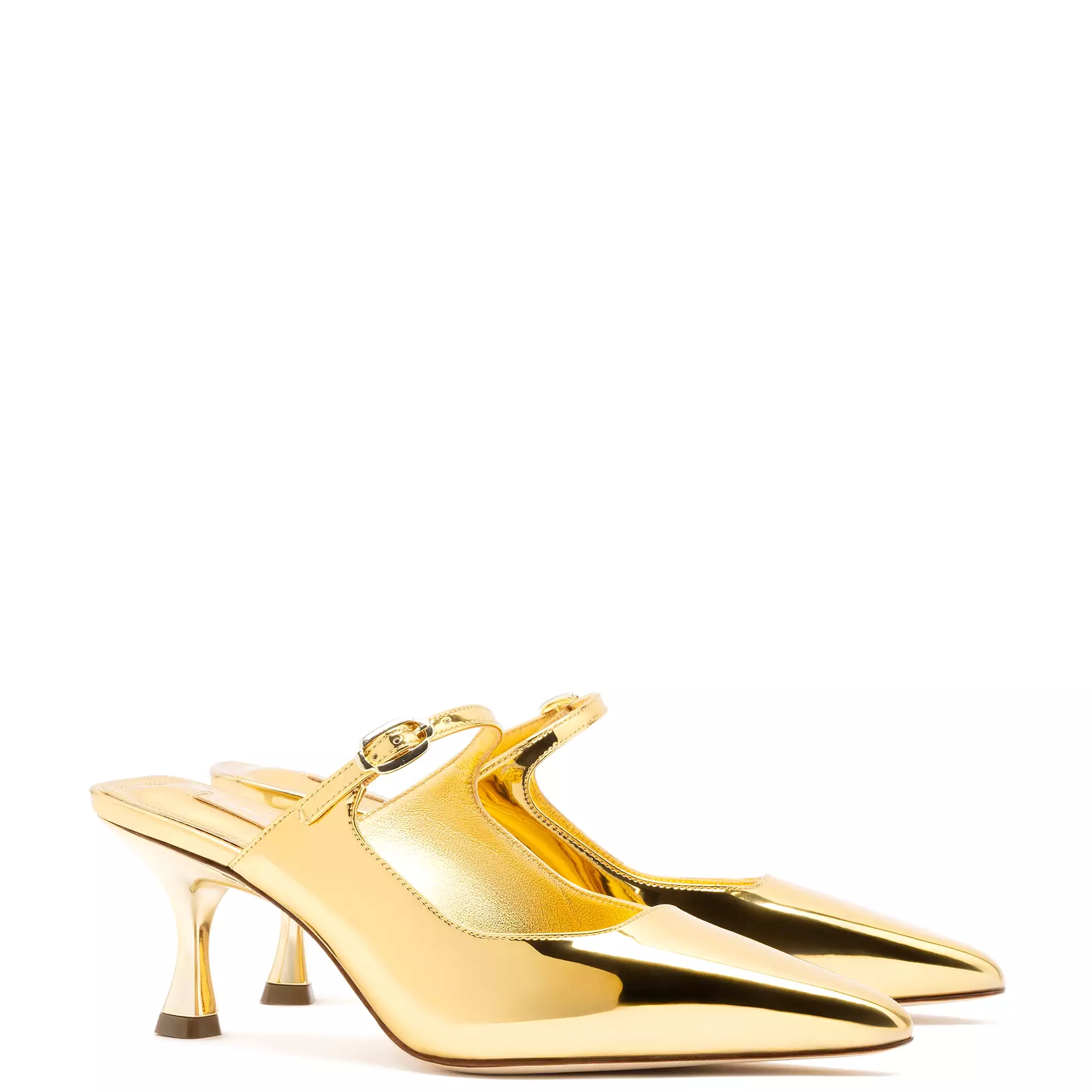 Ines Mule In Specchio Gold