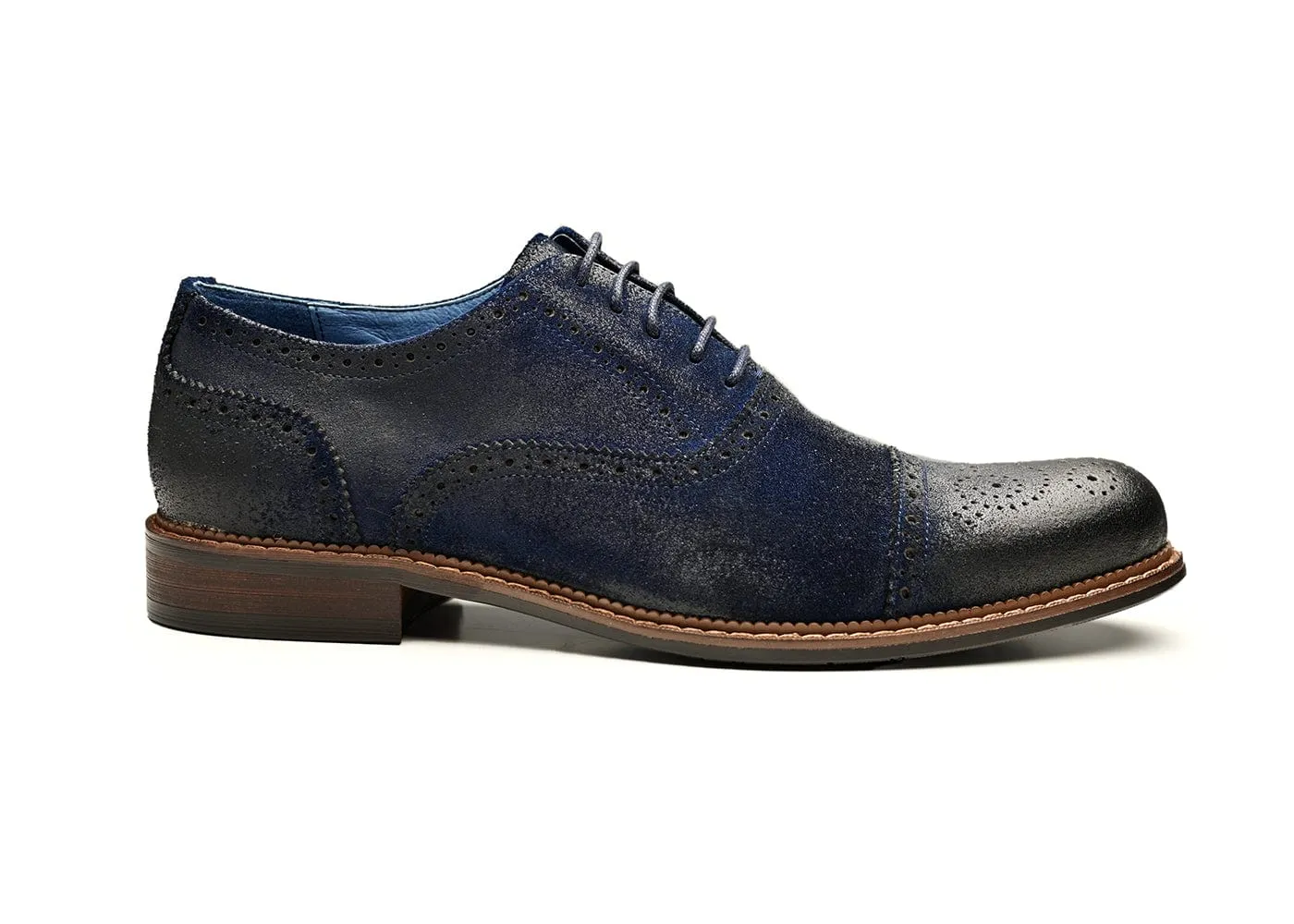 IVY | Midnight Blue Suede Oxford