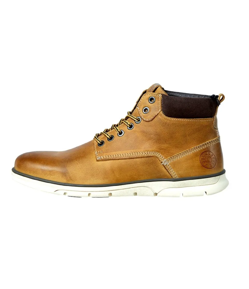 Jack & Jones Tubar Leather Boots Honey