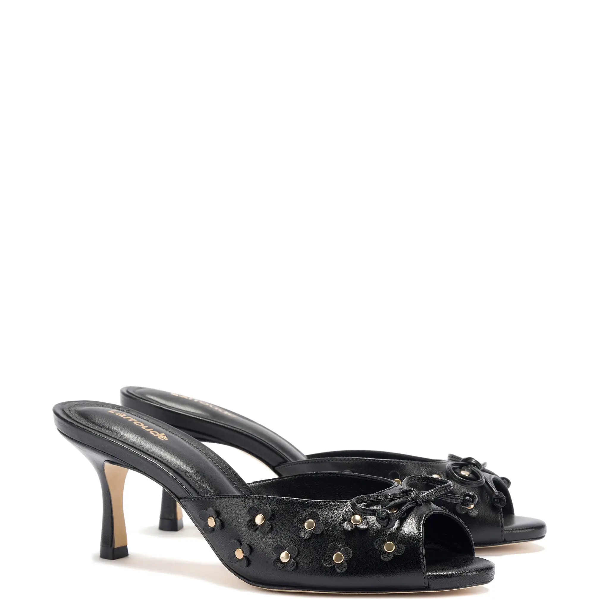 Jasmine Mule In Black Leather