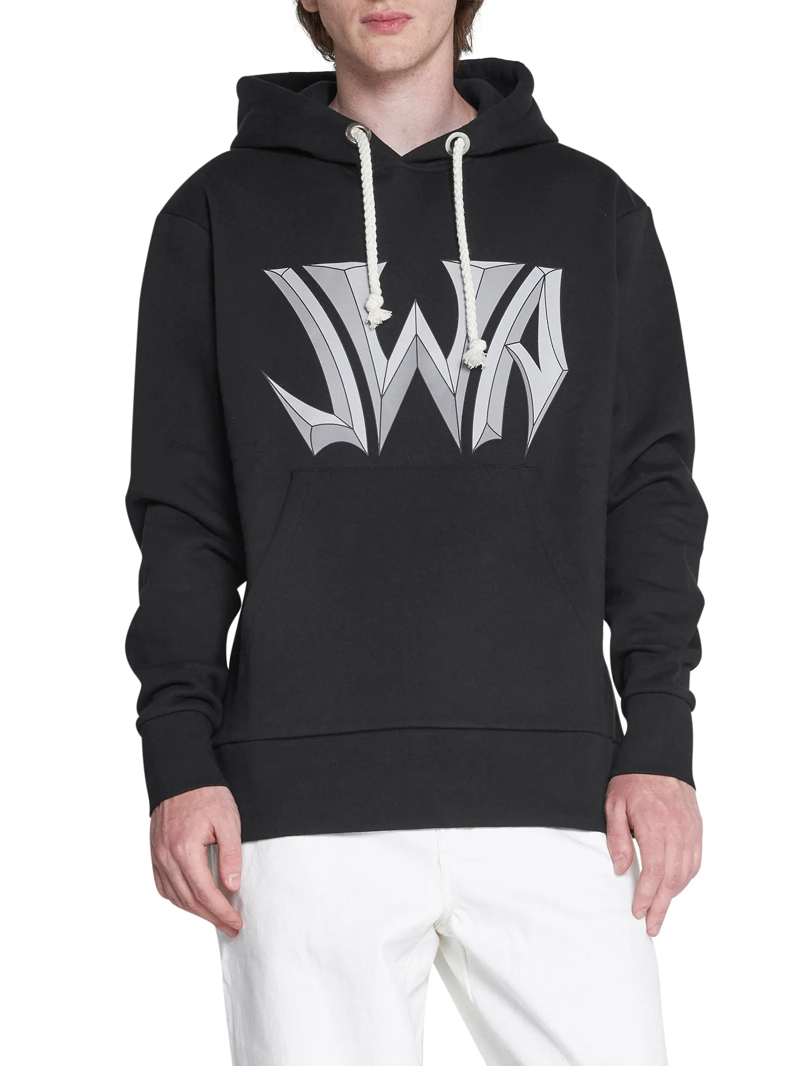 JW Anderson Logo Printed Drawstring Hoodie