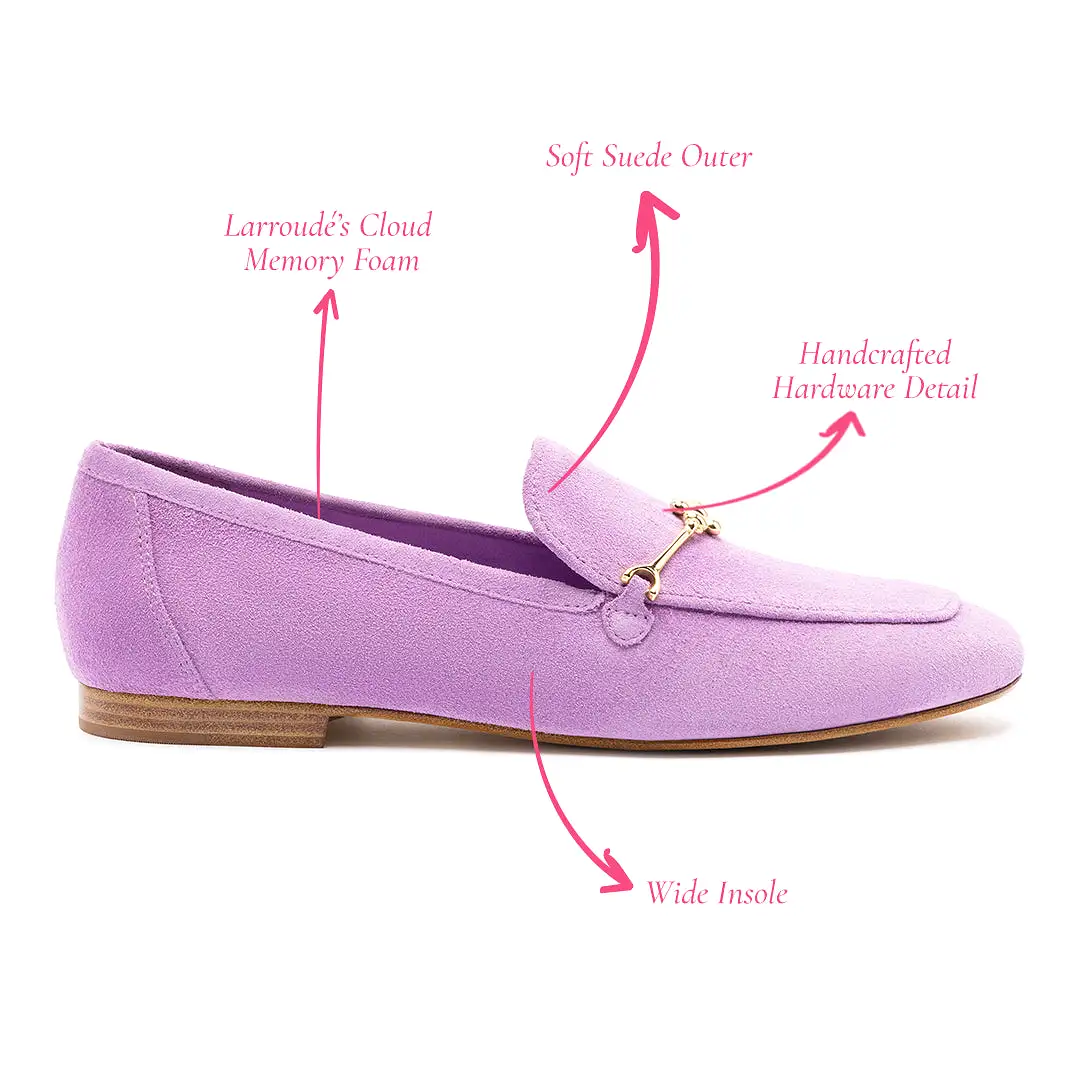 Katherine Loafer In Lilac Suede