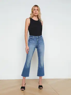 L’agence - Kendra H/R Cropped Flare Jean - Laguna