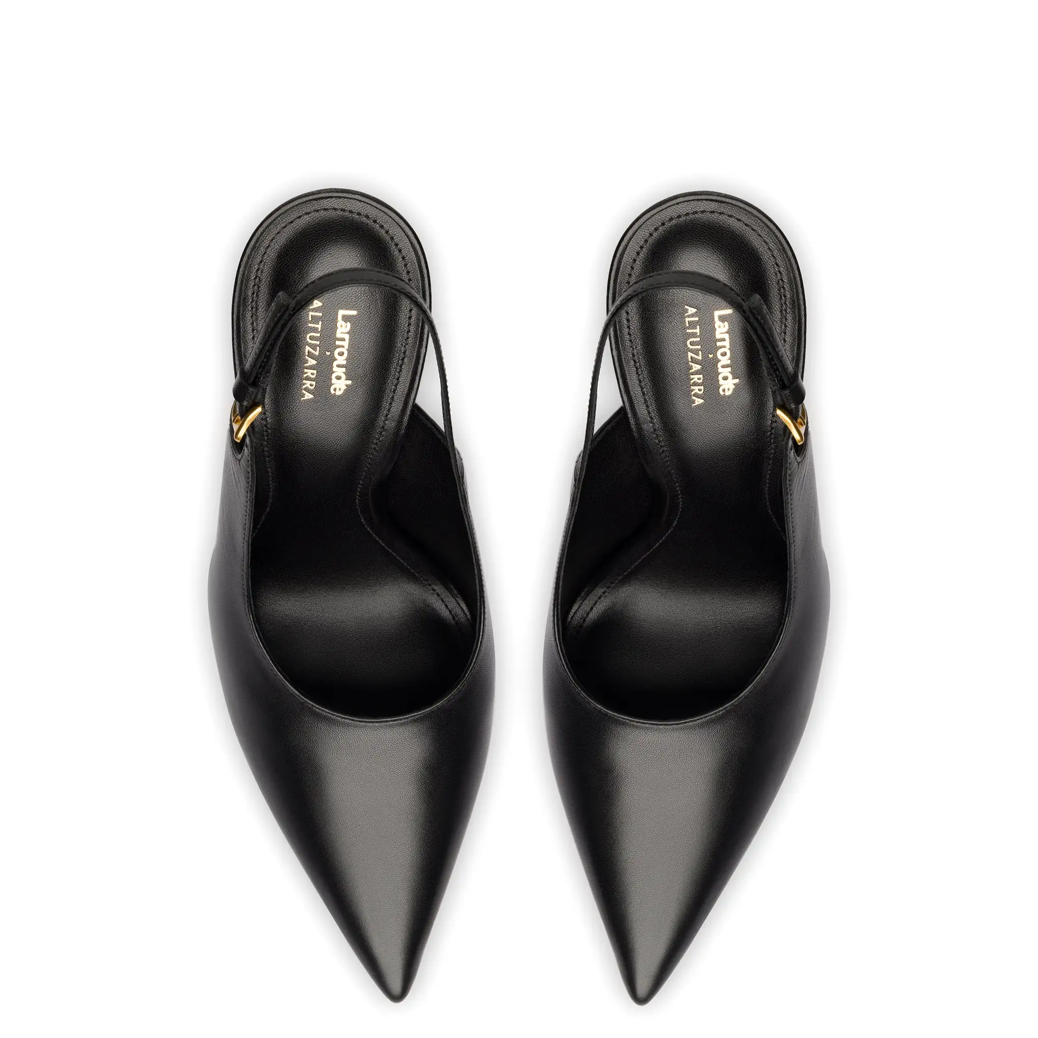 Larroudé x Altuzarra Pump In Black Leather