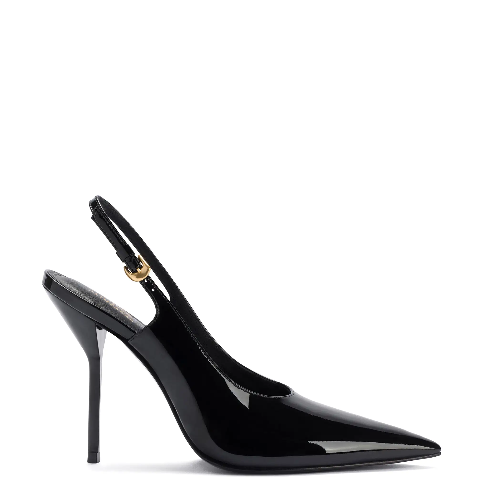 Larroudé x Altuzarra Pump In Black Patent Leather