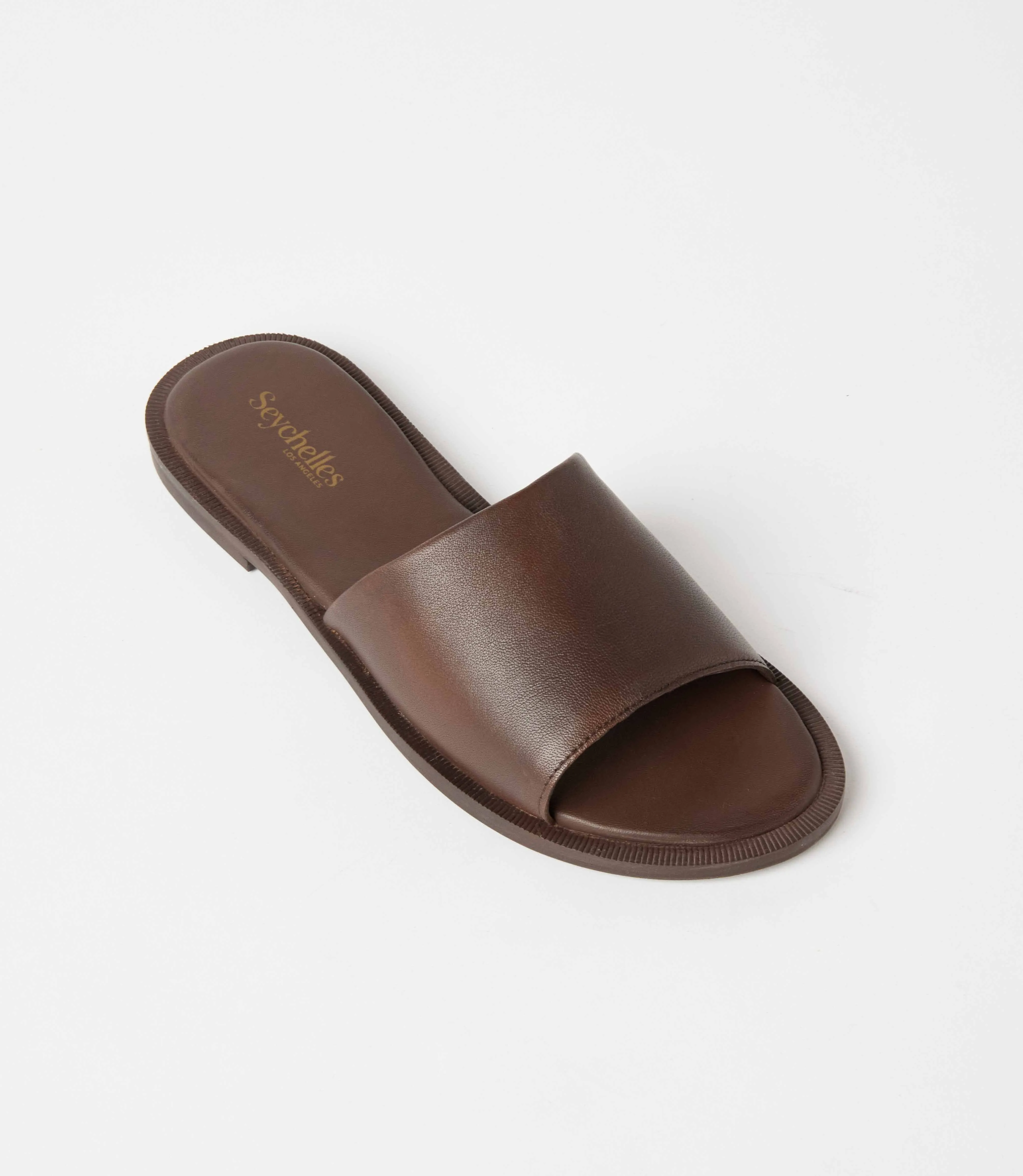 Leather Slide Sandals