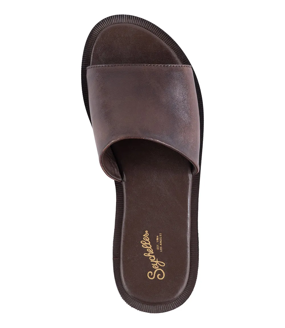 Leather Slide Sandals