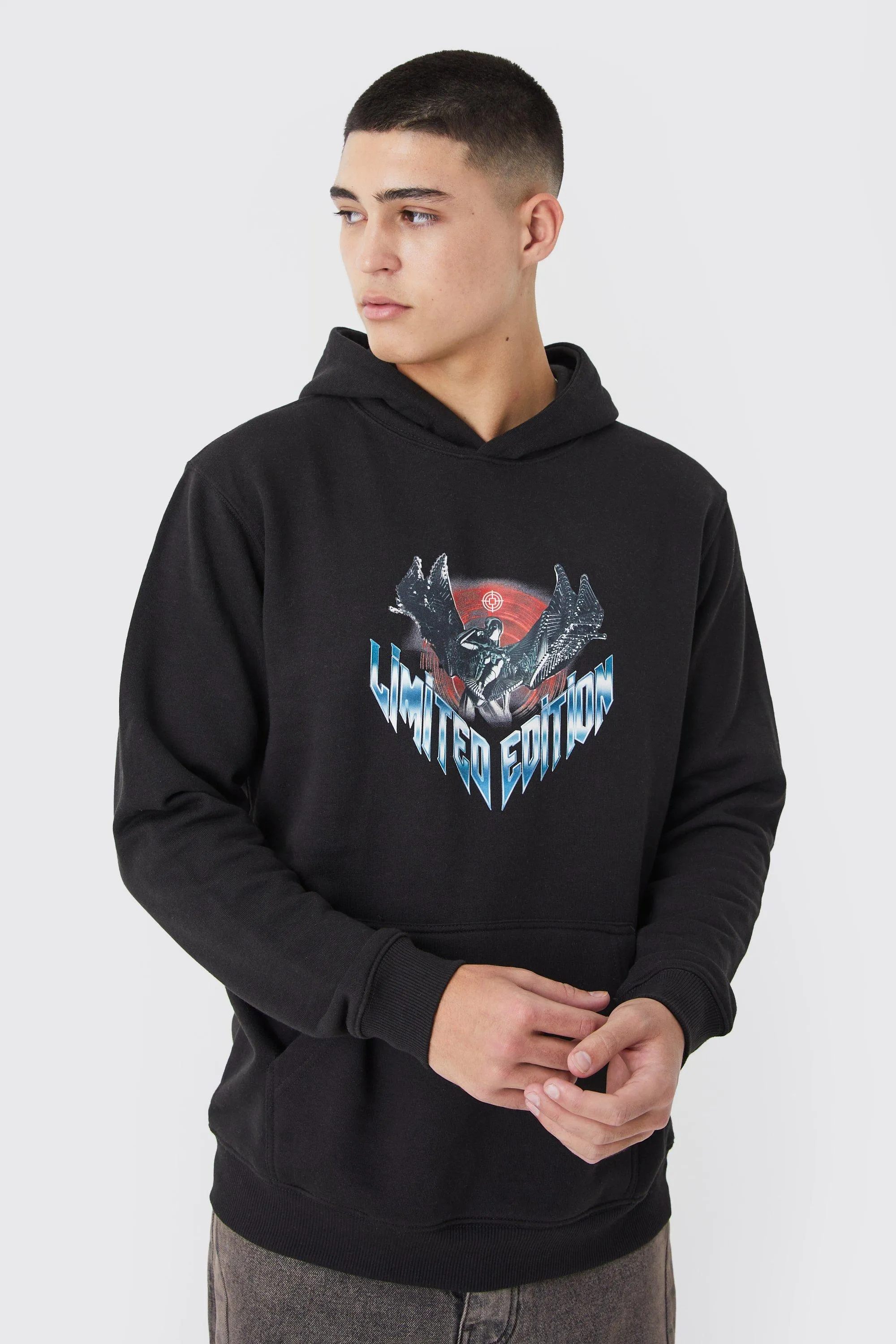 Limited Edition Graphic Hoodie | boohooMAN UK