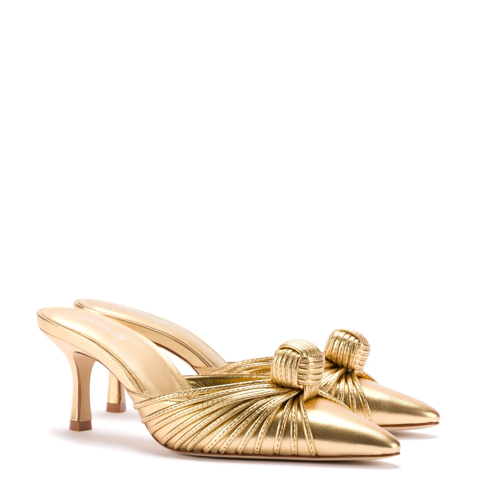 Mini Valerie Pump In Gold Metallic Leather