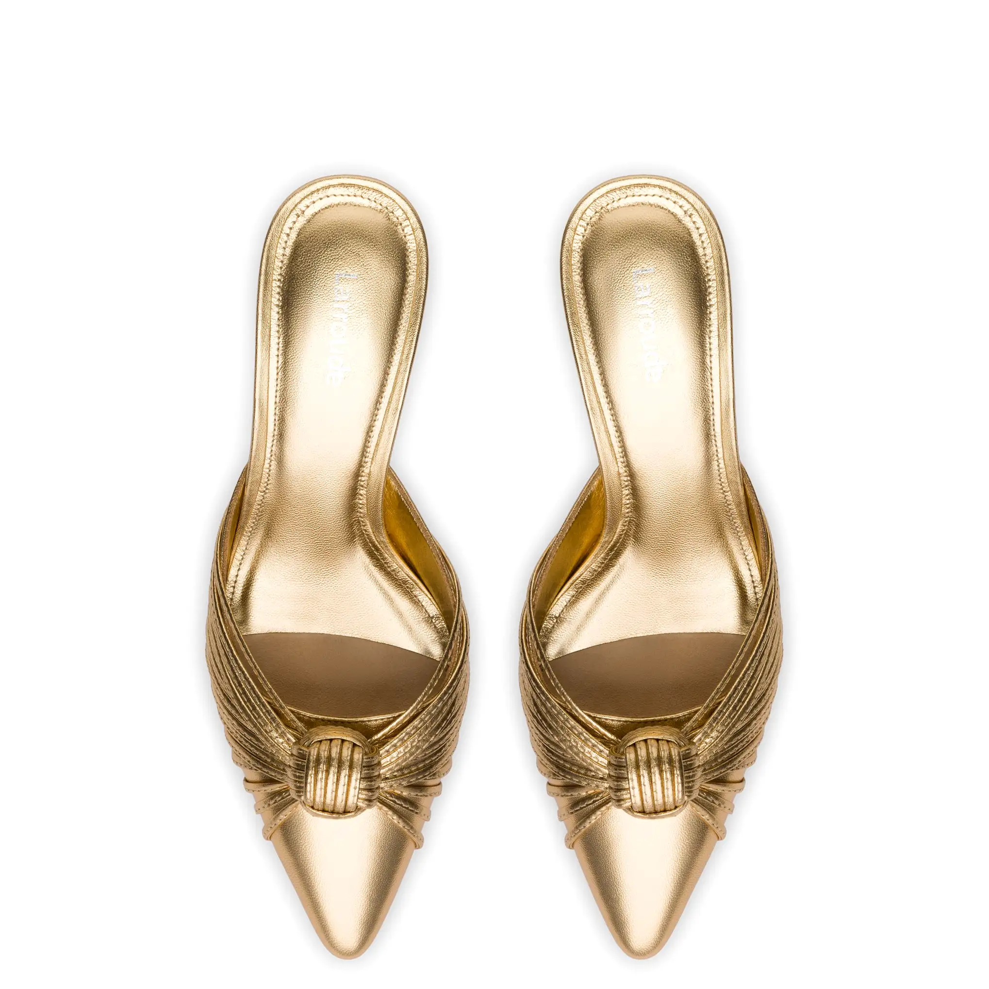 Mini Valerie Pump In Gold Metallic Leather