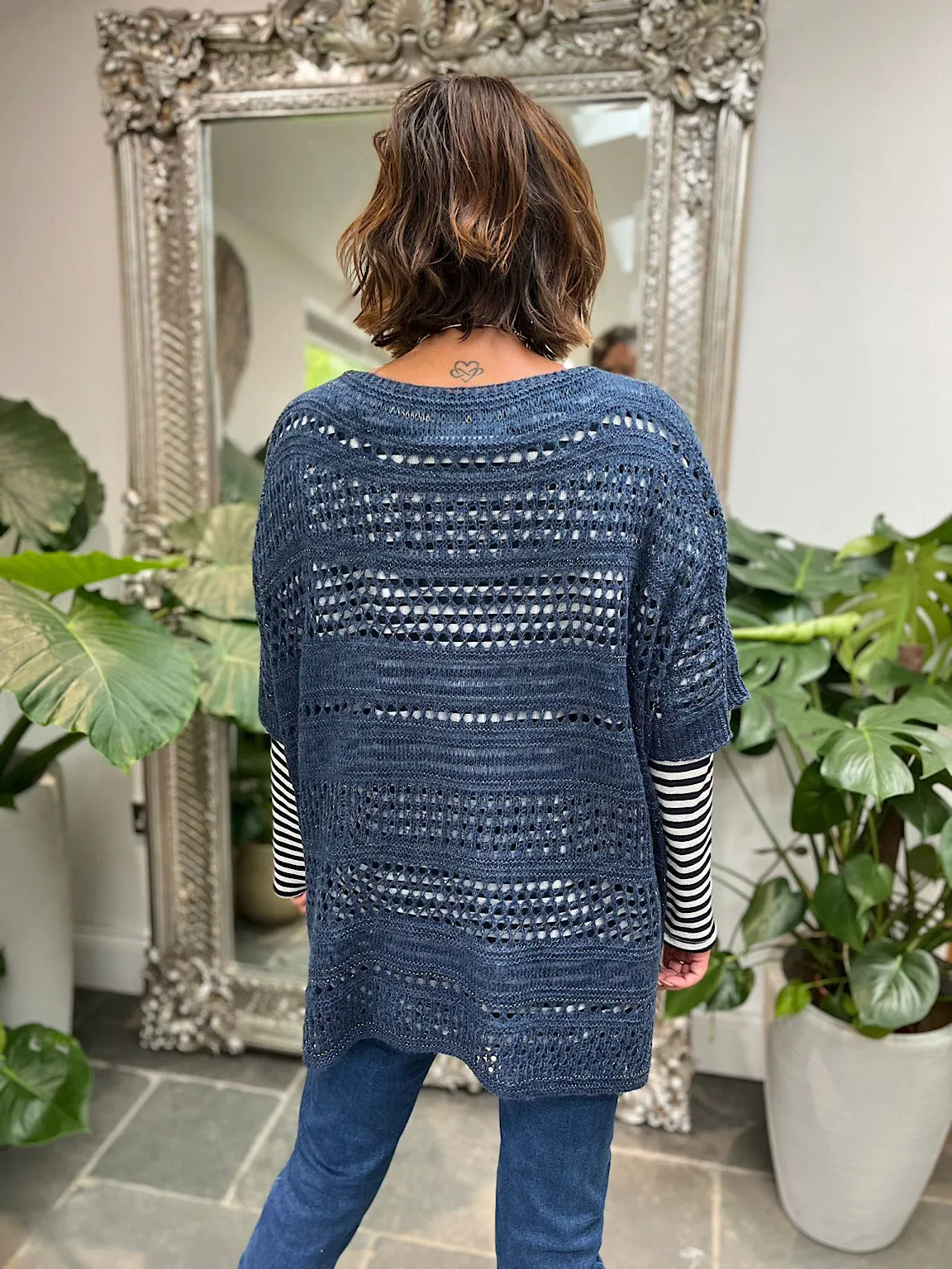 Multi Hole Shimmer Knit Helen