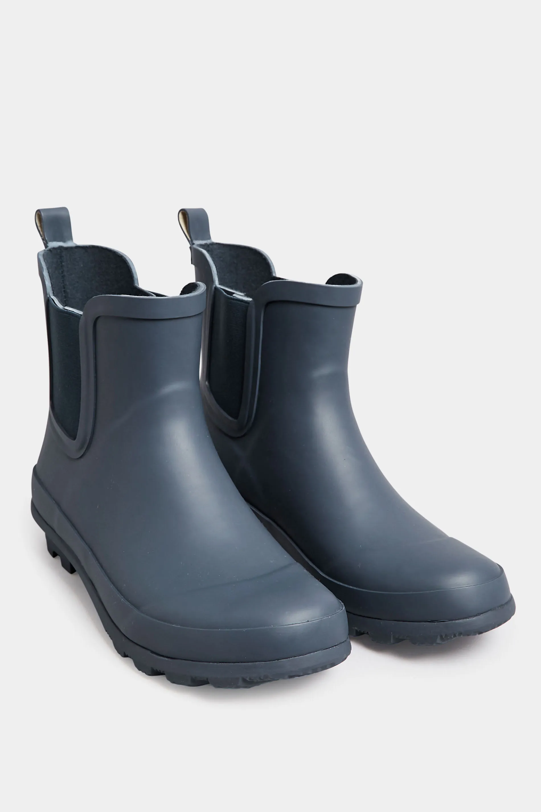 Navy Blue Chelsea Wellies In Wide E Fit