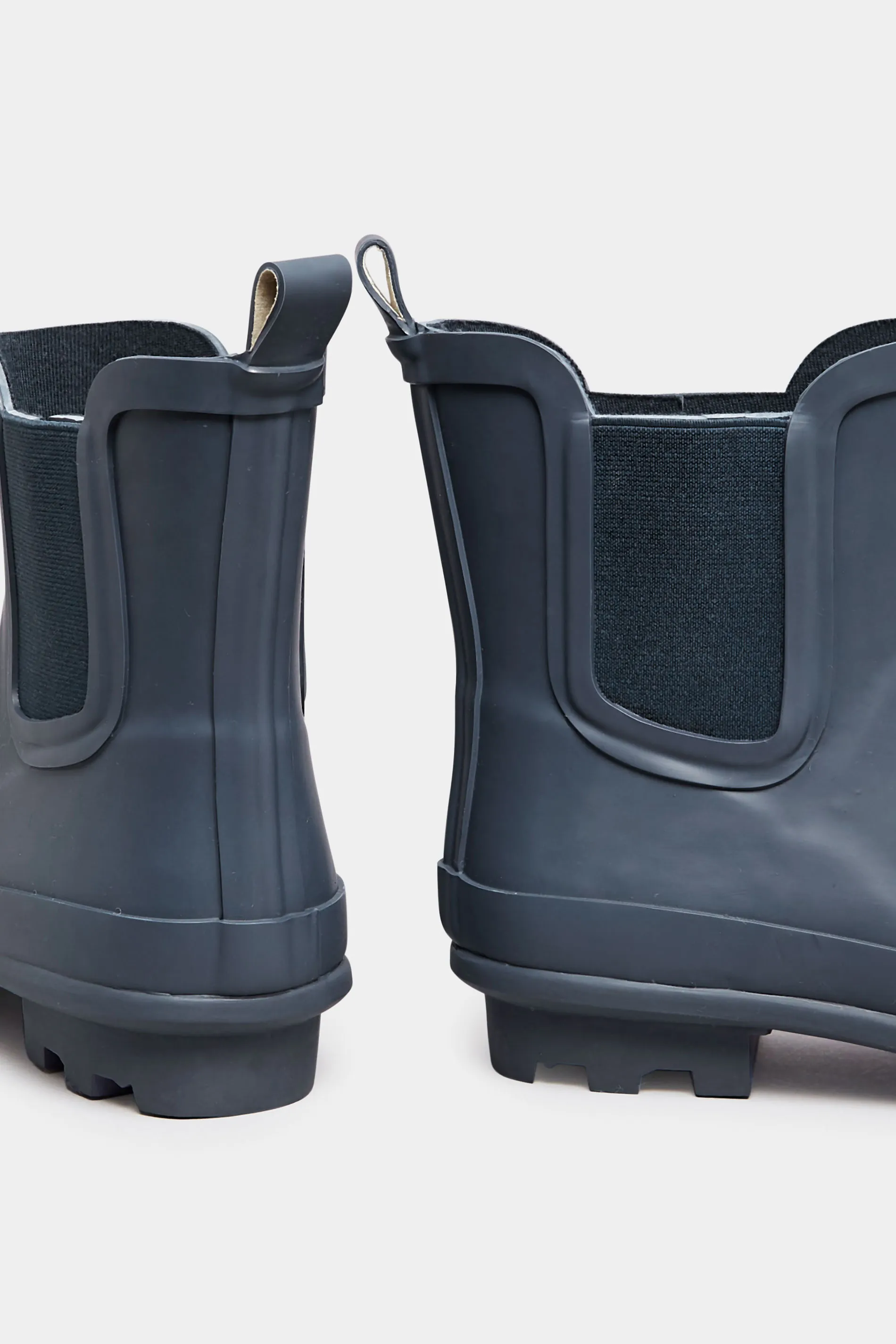 Navy Blue Chelsea Wellies In Wide E Fit