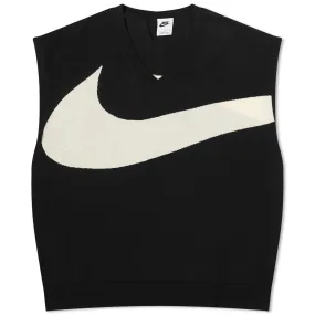 Nike Swoosh Sweater VestBlack & Coconut Milk