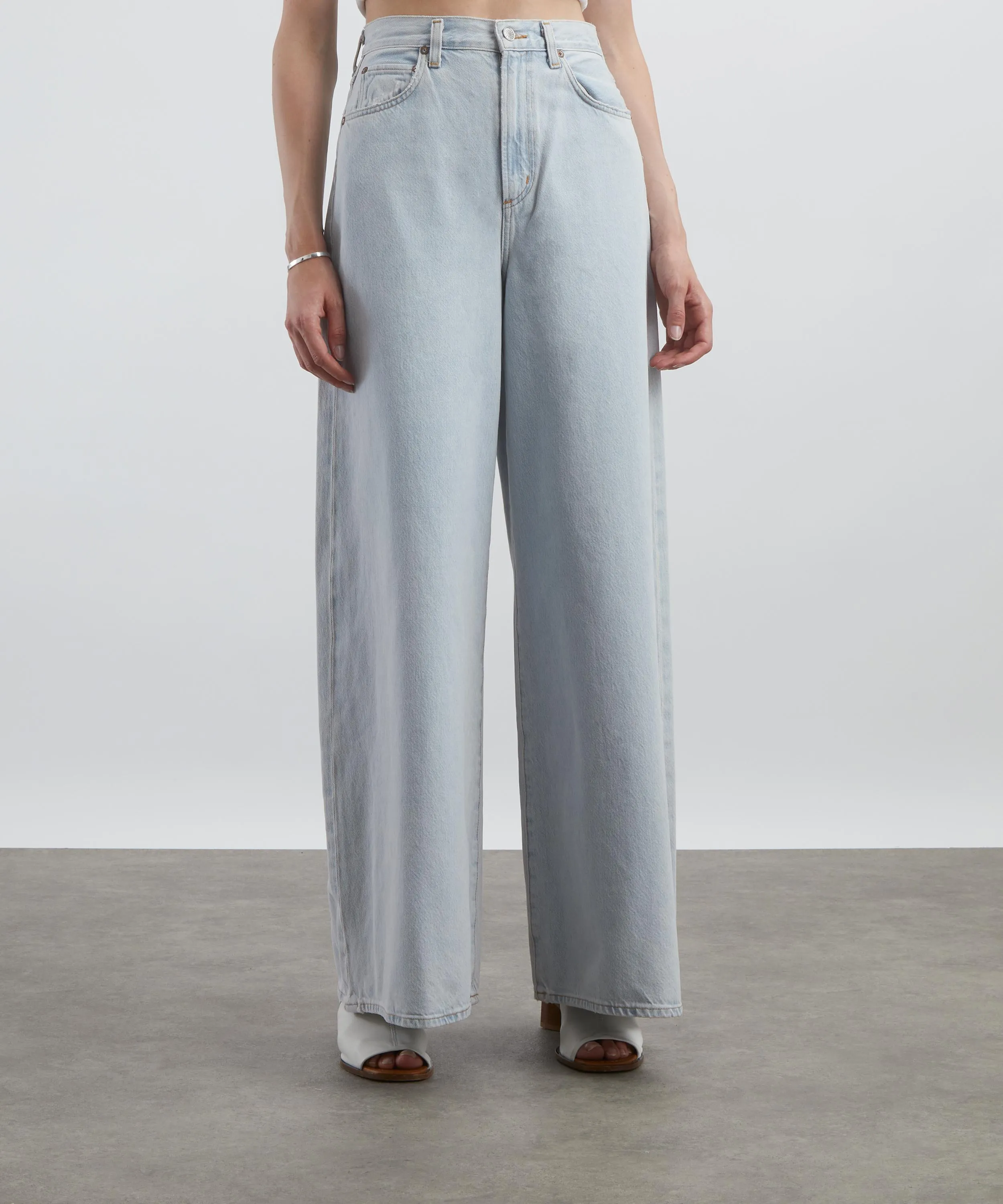 Nolan High-Rise Gaucho Leg Jeans in Balloon