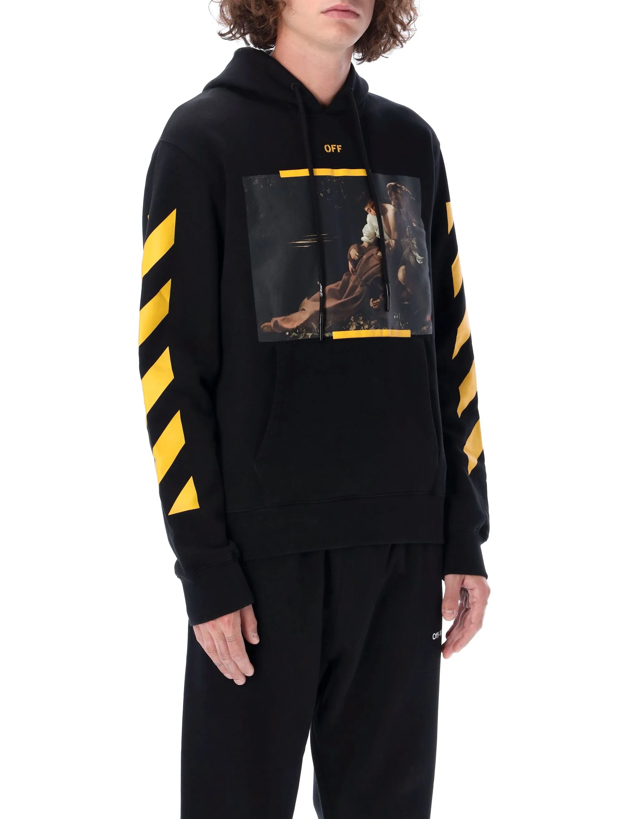 Off-White Caravaggio Diagonal Printed Hoodie