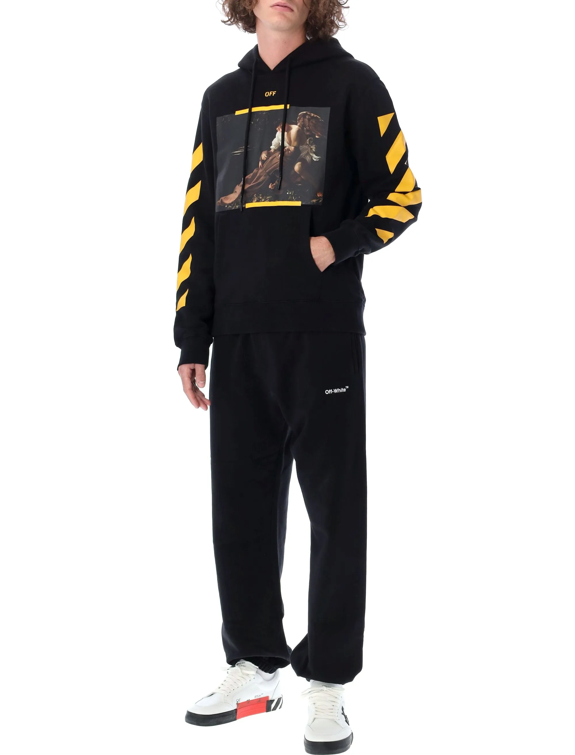 Off-White Caravaggio Diagonal Printed Hoodie