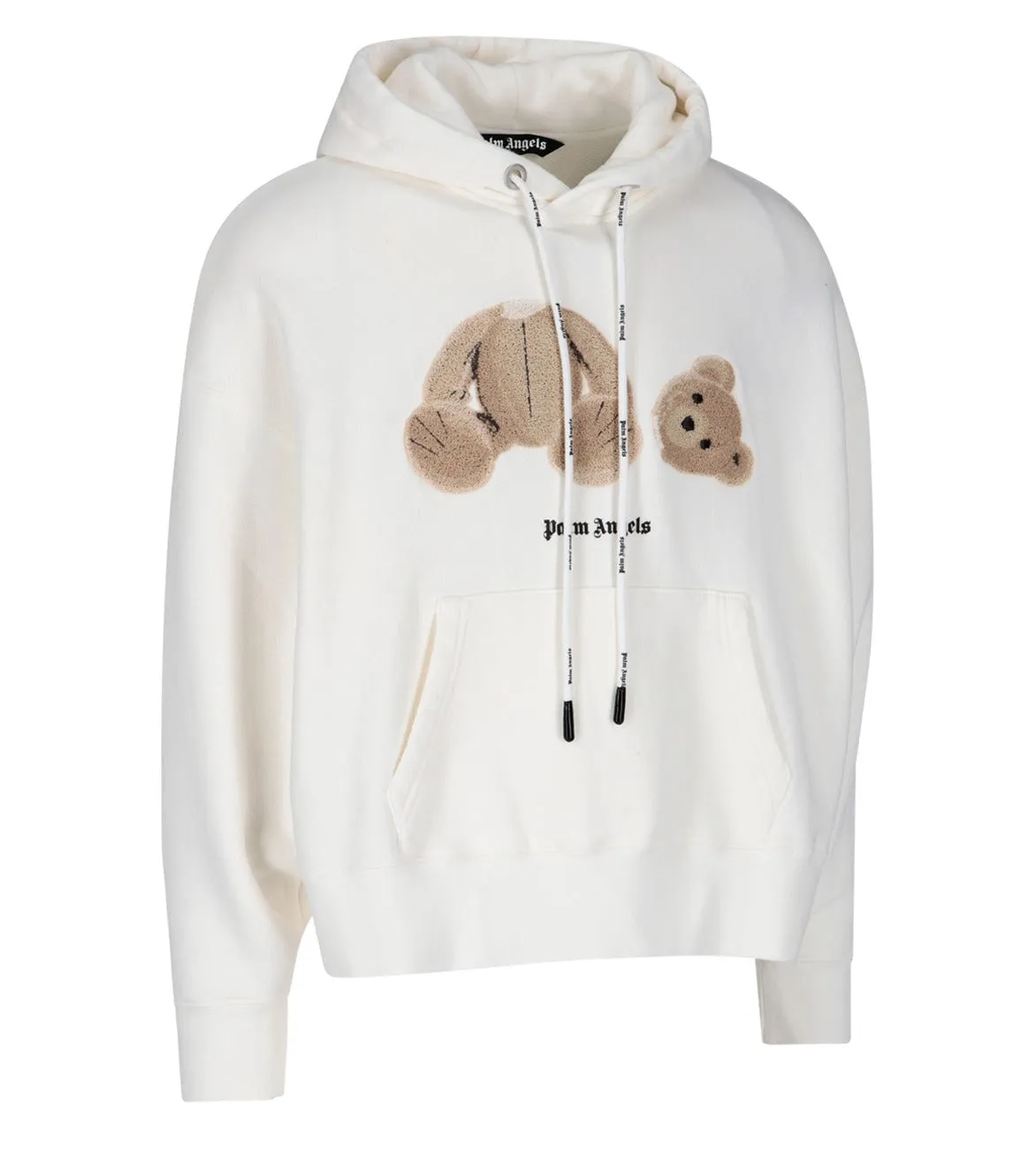 Palm Angels Bear Printed Drawstring Hoodie