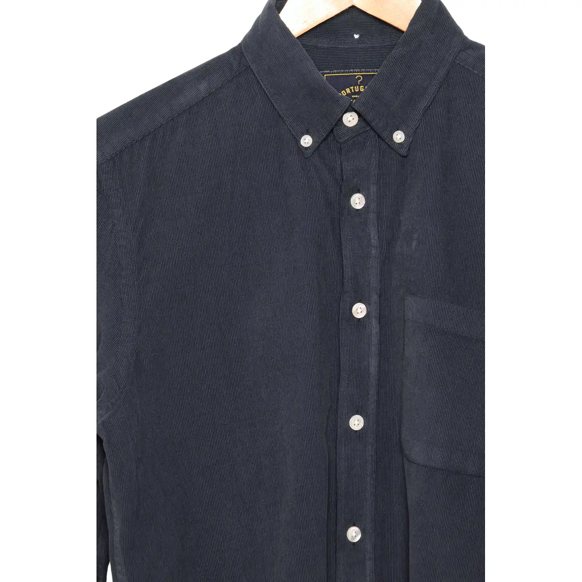 Portuguese Flannel Cord Button Down navy