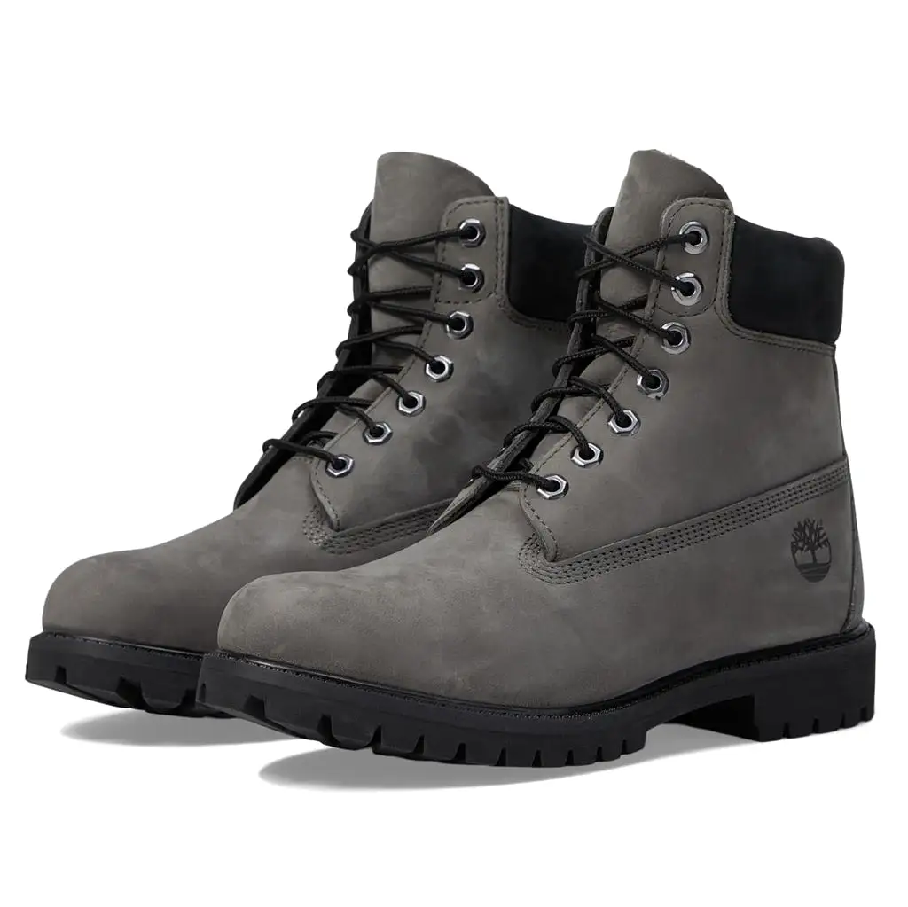 Premium 6 Inch Nubuck Leather Men's Ankle Boots