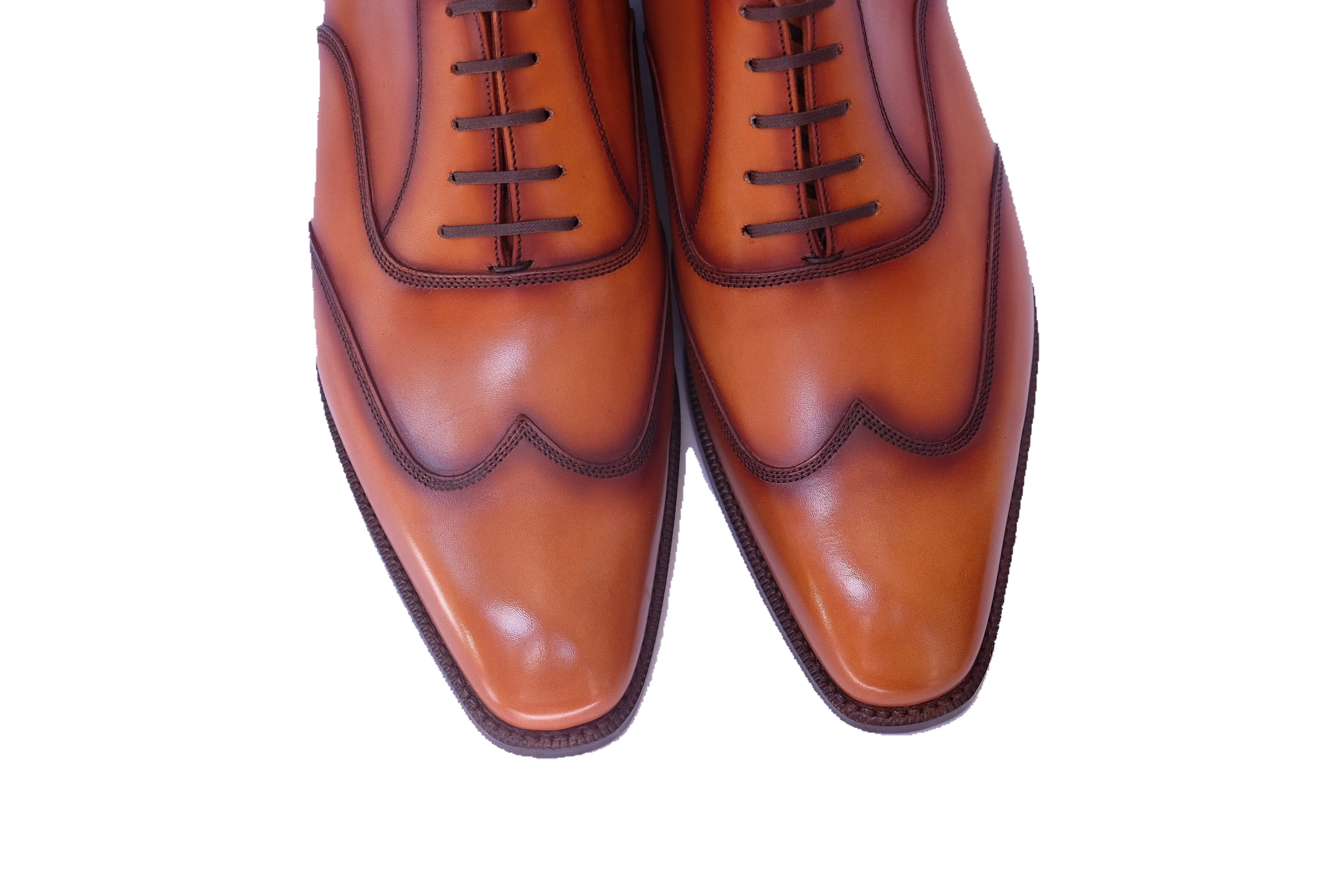 Pullman - MTO - Burnished Golden Tan Calf - LPB Last - Single Leather Sole