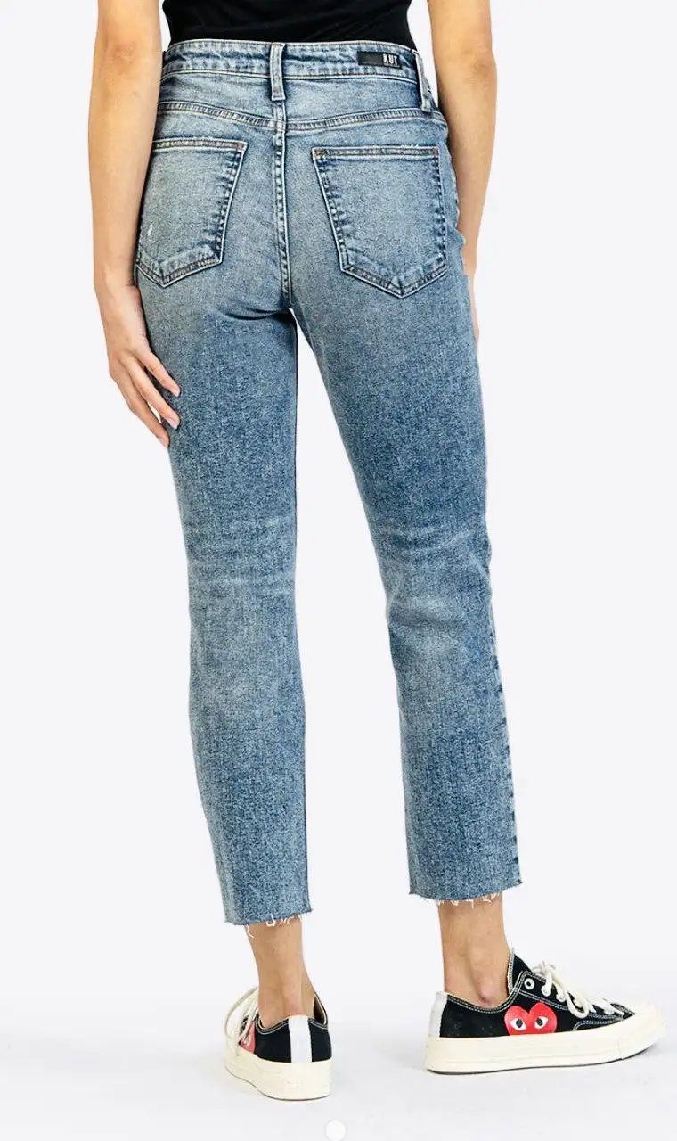 RACHAEL MOM JEAN DISTRESSED