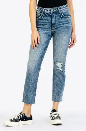 RACHAEL MOM JEAN DISTRESSED