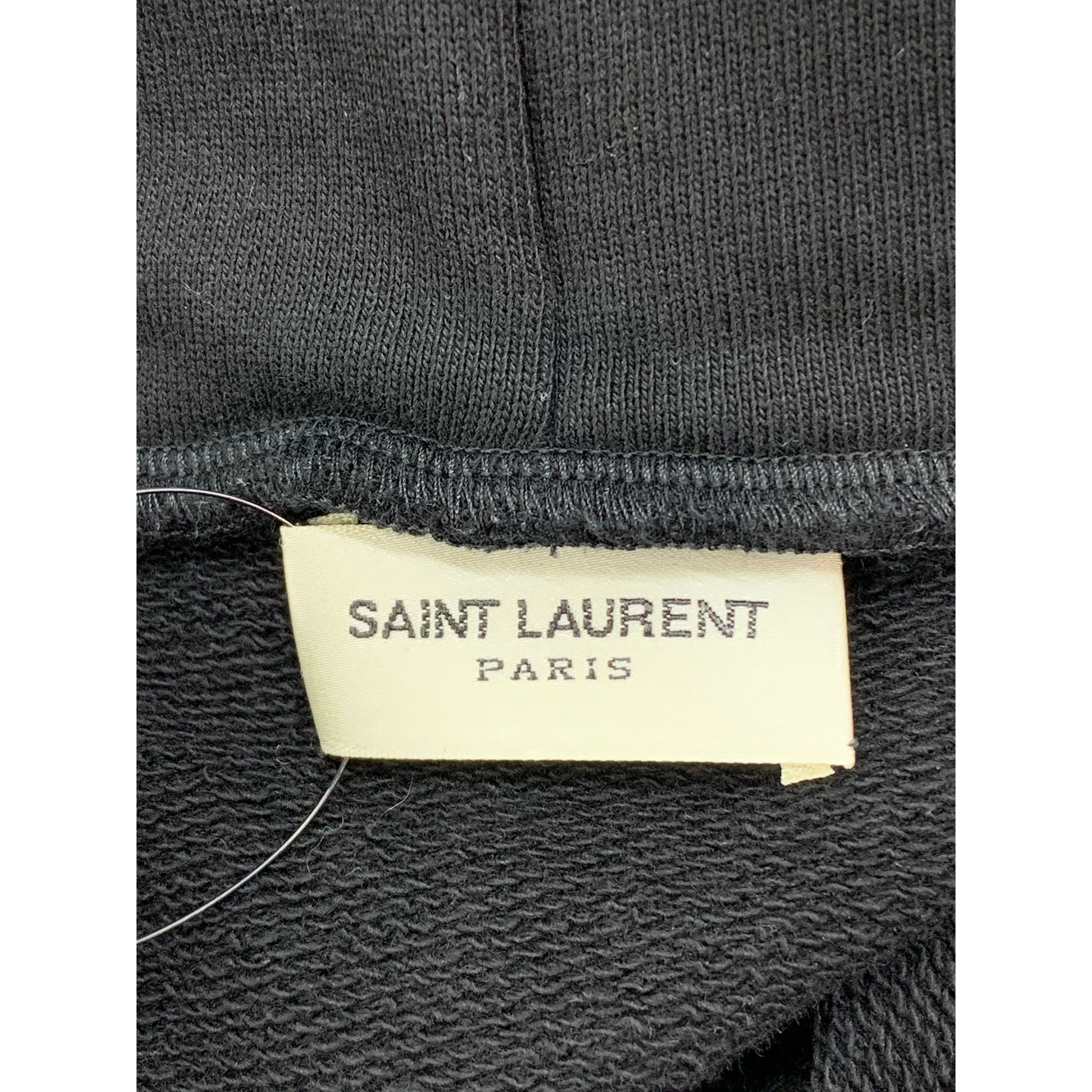 #SAINT LAURENT/Hoodie/S/BLK/Cotton