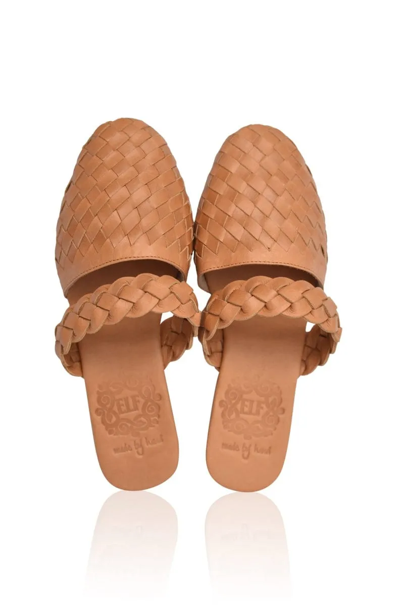 Sea Escape Slide Sandals in Light Tan