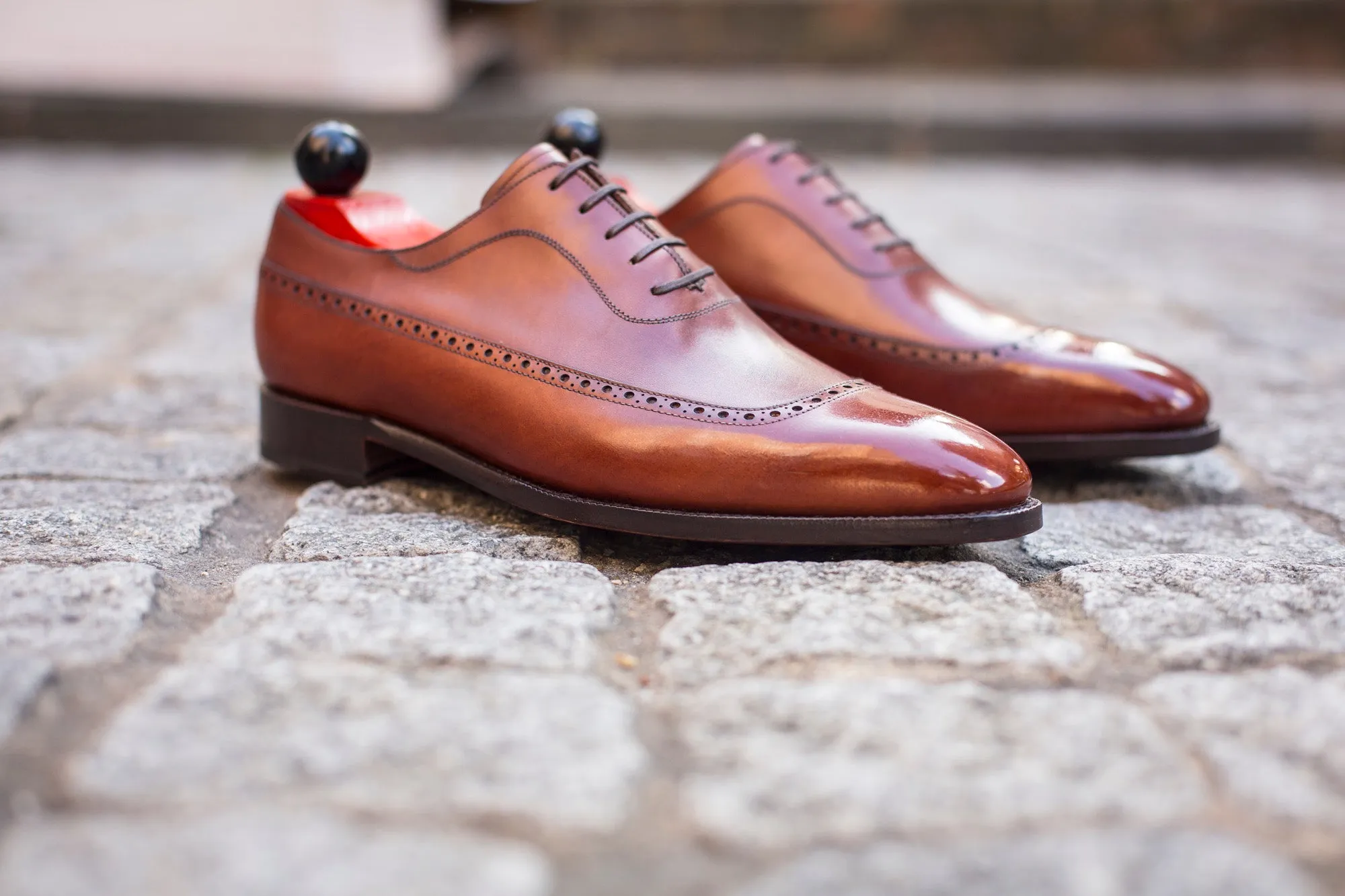 Sebastien - MTO - Auburn Calf - LPB Last - Single Leather Sole