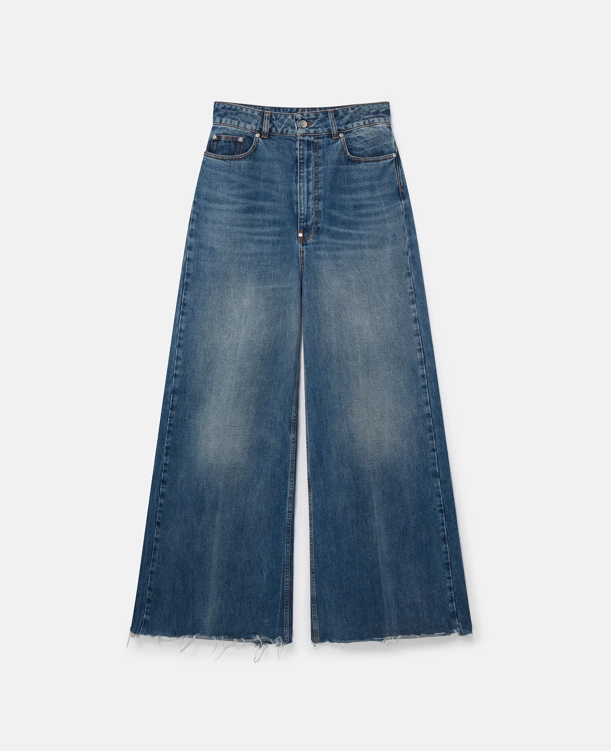 Slouchy Flared High-Rise Denim Jeans