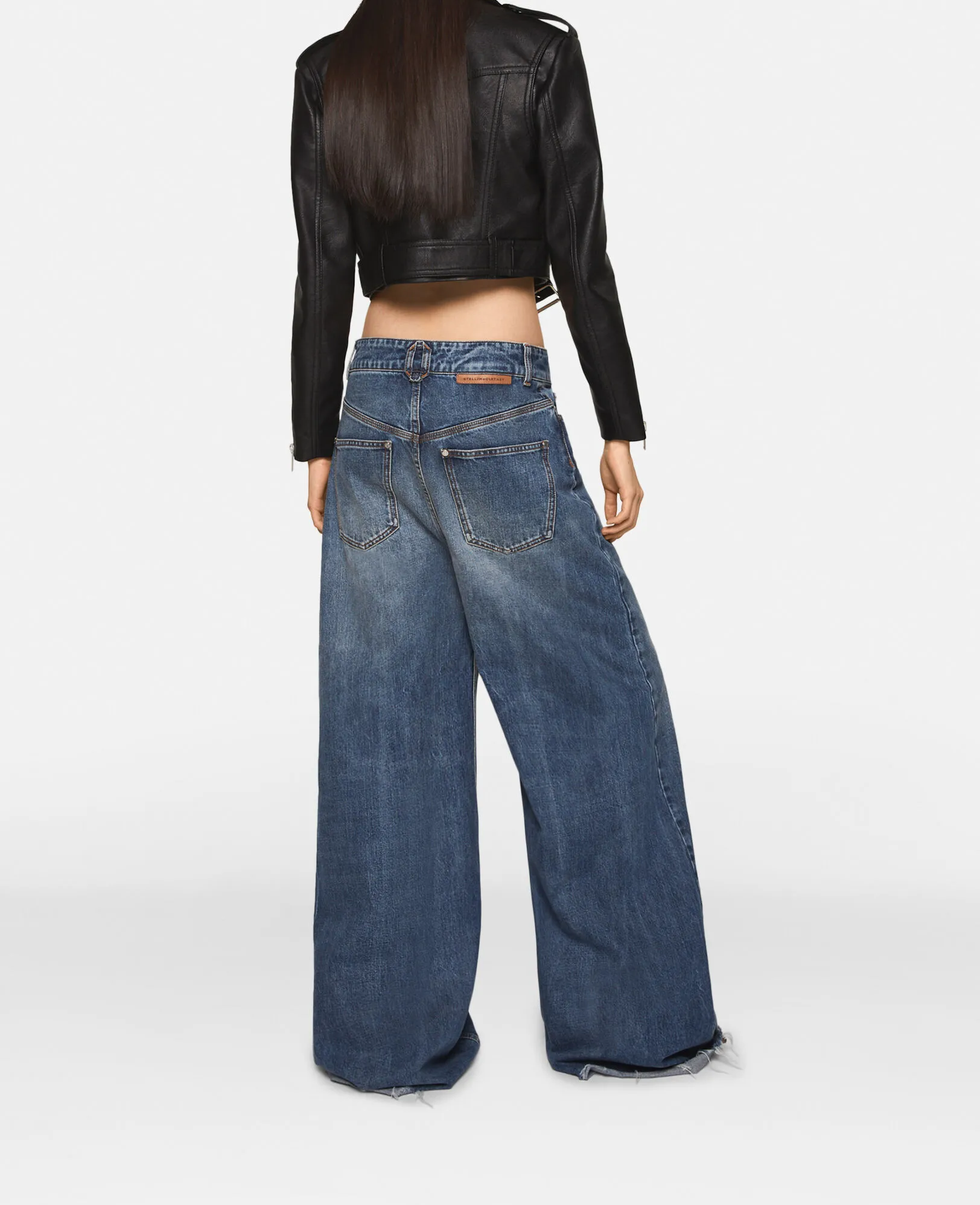 Slouchy Flared High-Rise Denim Jeans