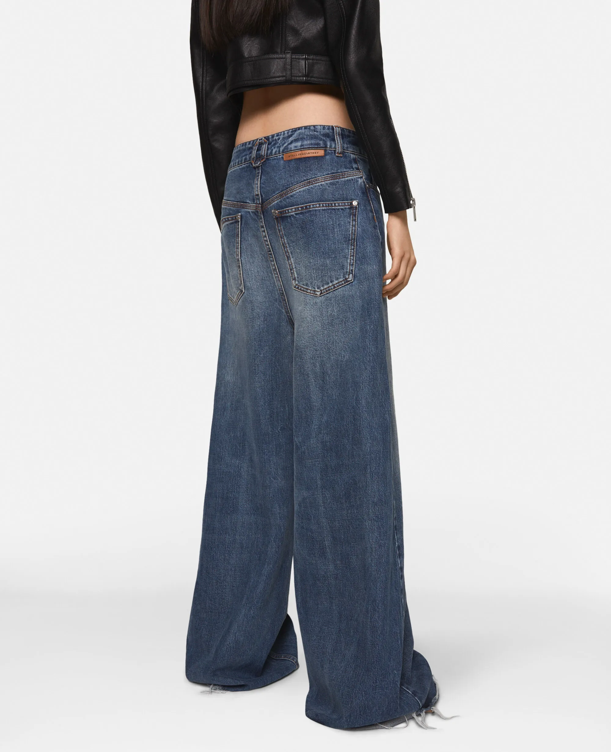 Slouchy Flared High-Rise Denim Jeans