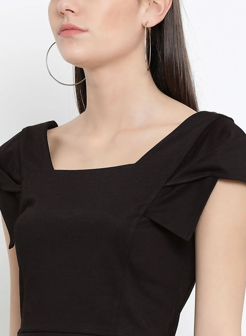 Square Nek Peplum Top