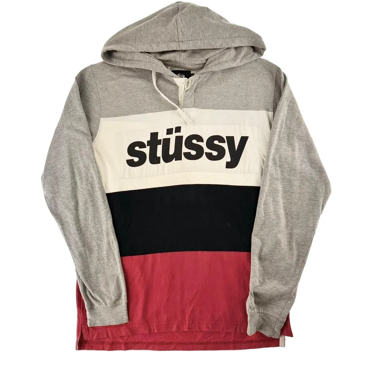 Stussy striped hoodie size S