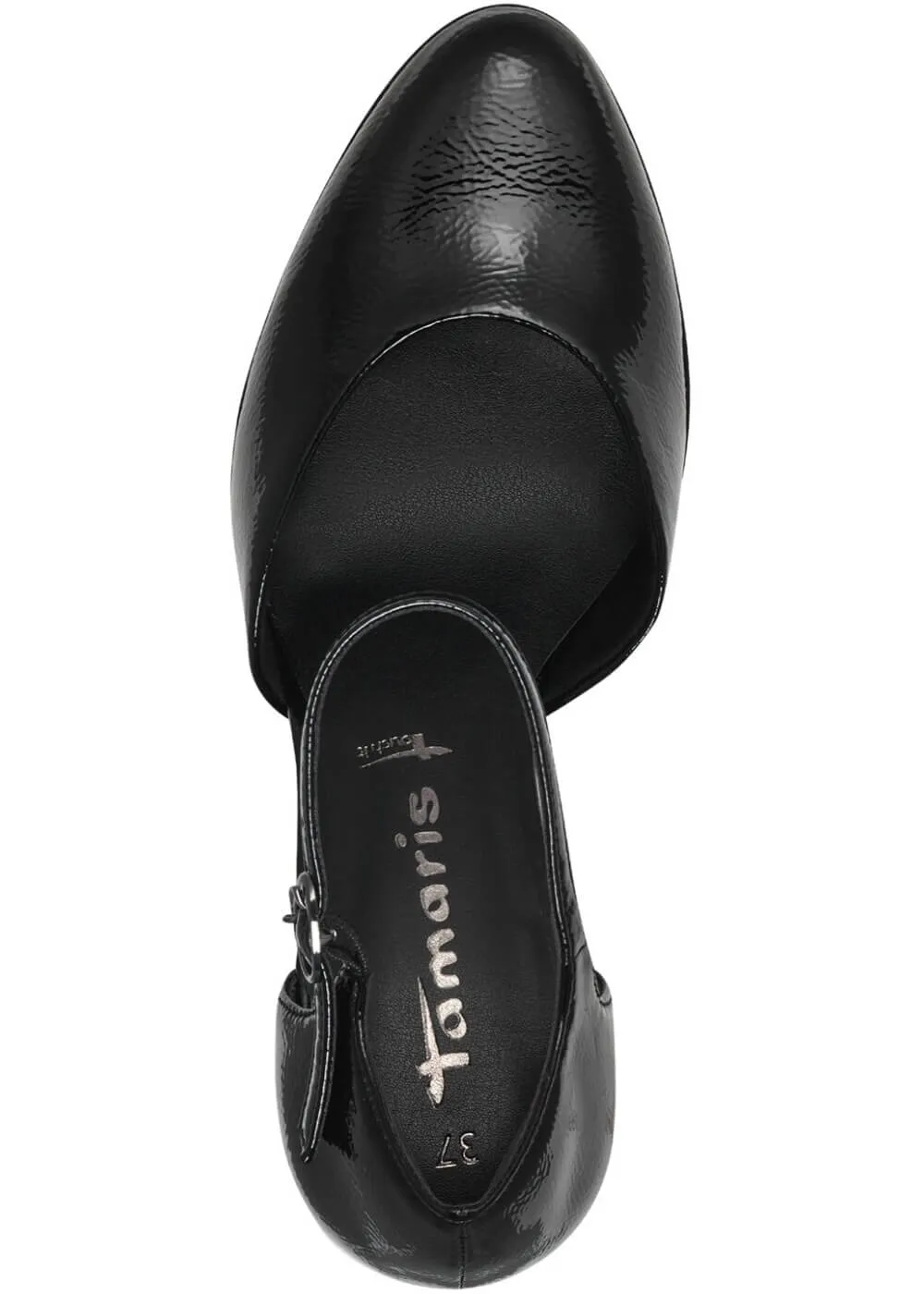 Tamaris Maila Patent Vegan 50's Pumps Black