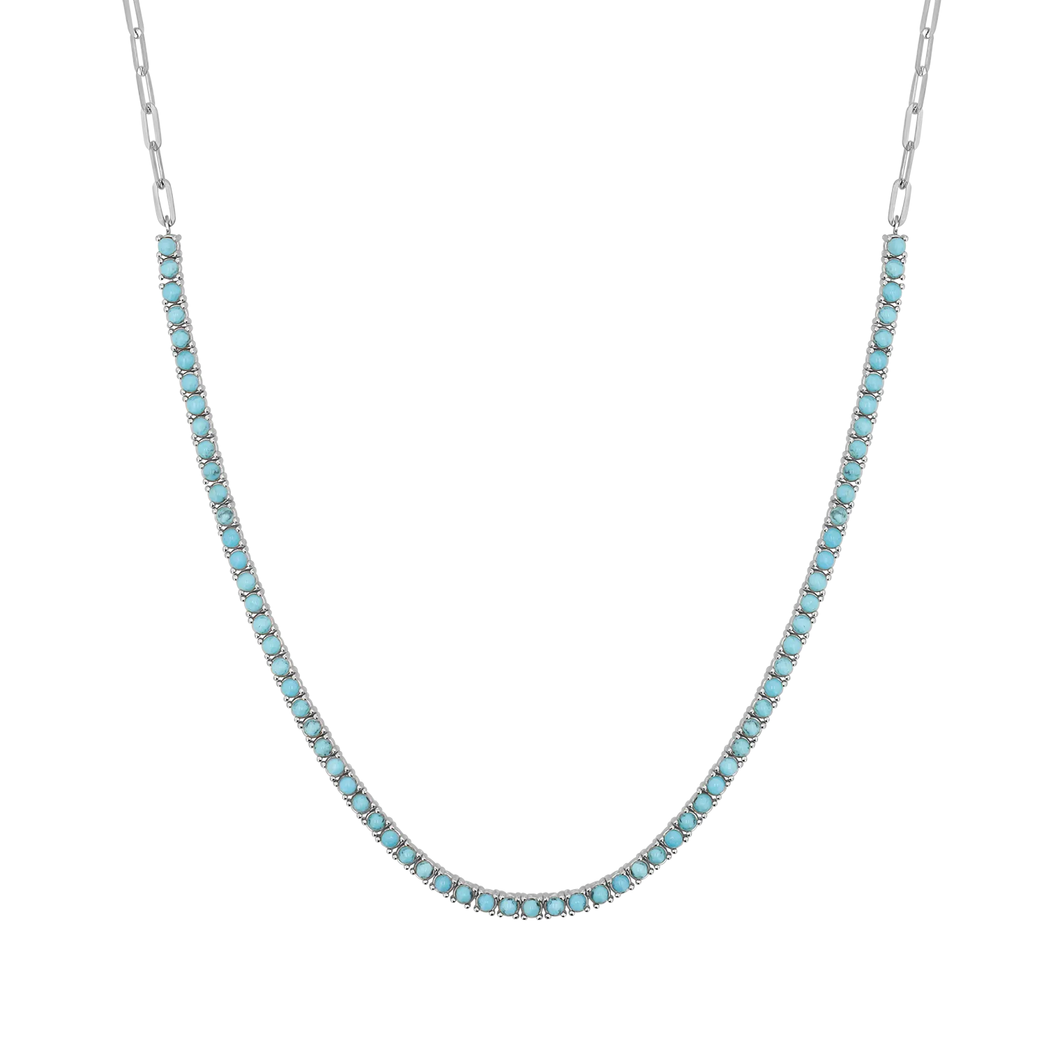 Turquoise Tennis Necklace