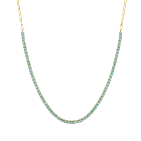 Turquoise Tennis Necklace