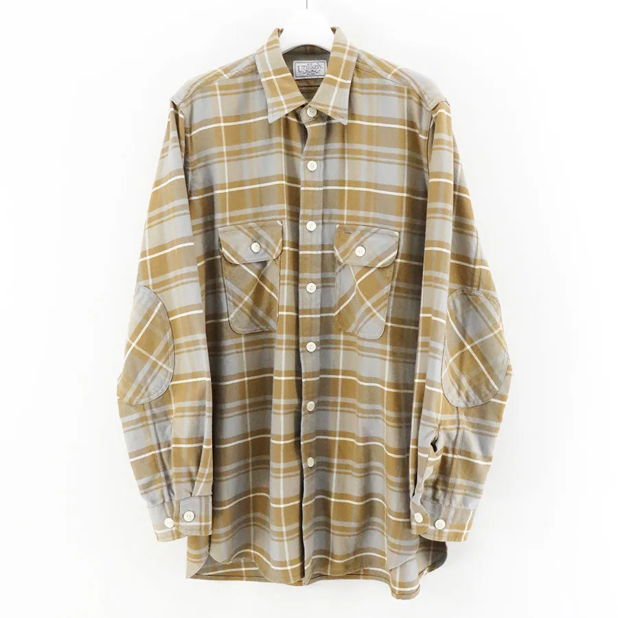 【Unlikely/アンライクリー】Unlikely Elbow Patch Flannel Work Shirts U23F-11-0002