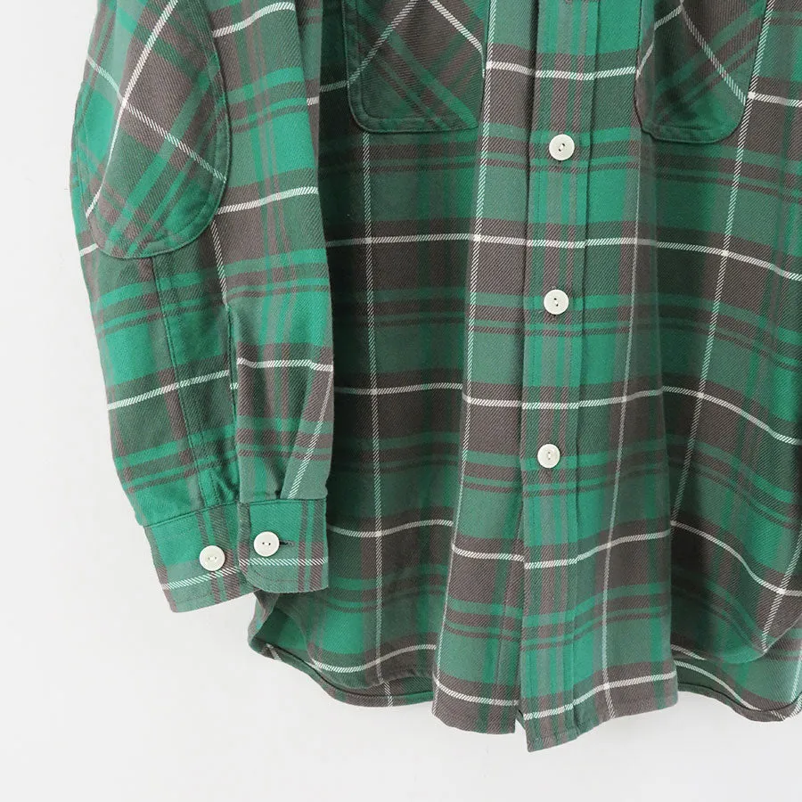 【Unlikely/アンライクリー】Unlikely Elbow Patch Flannel Work Shirts U23F-11-0002