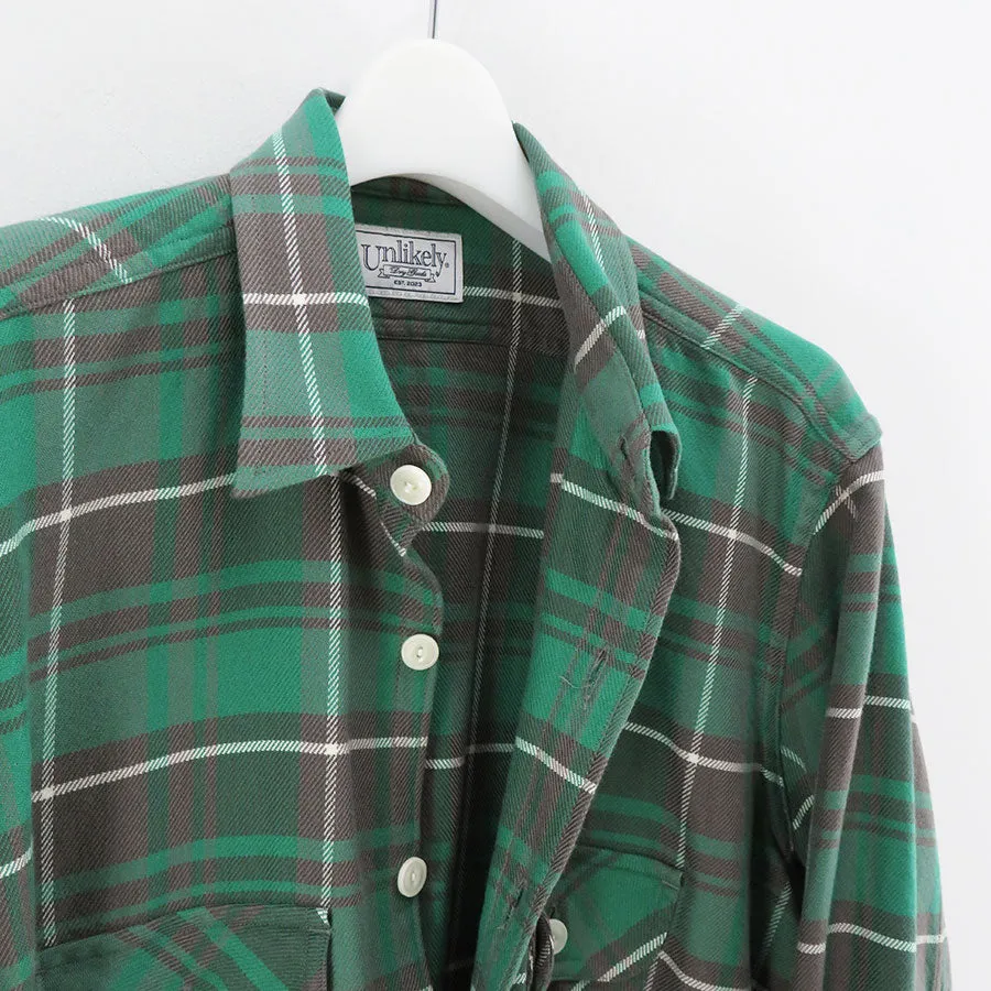 【Unlikely/アンライクリー】Unlikely Elbow Patch Flannel Work Shirts U23F-11-0002