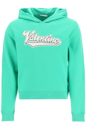 Valentino Logo Detailed Long-Sleeved Hoodie