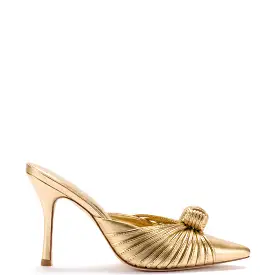 Valerie Pump In Gold Metallic Leather