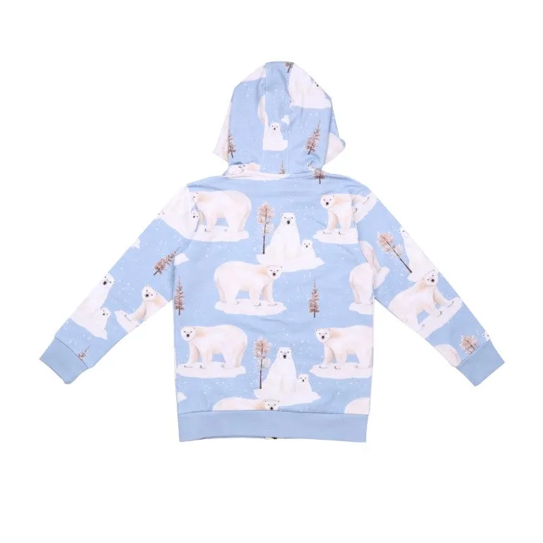 Walkiddy Polar Bear Family Zip Hoodie