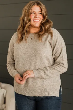 Watch Them Swoon Knit Sweater- Mocha