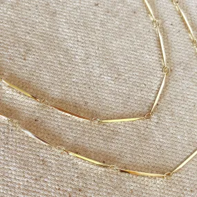 Waterproof Gold Filled Fern Diamond Cut Chain