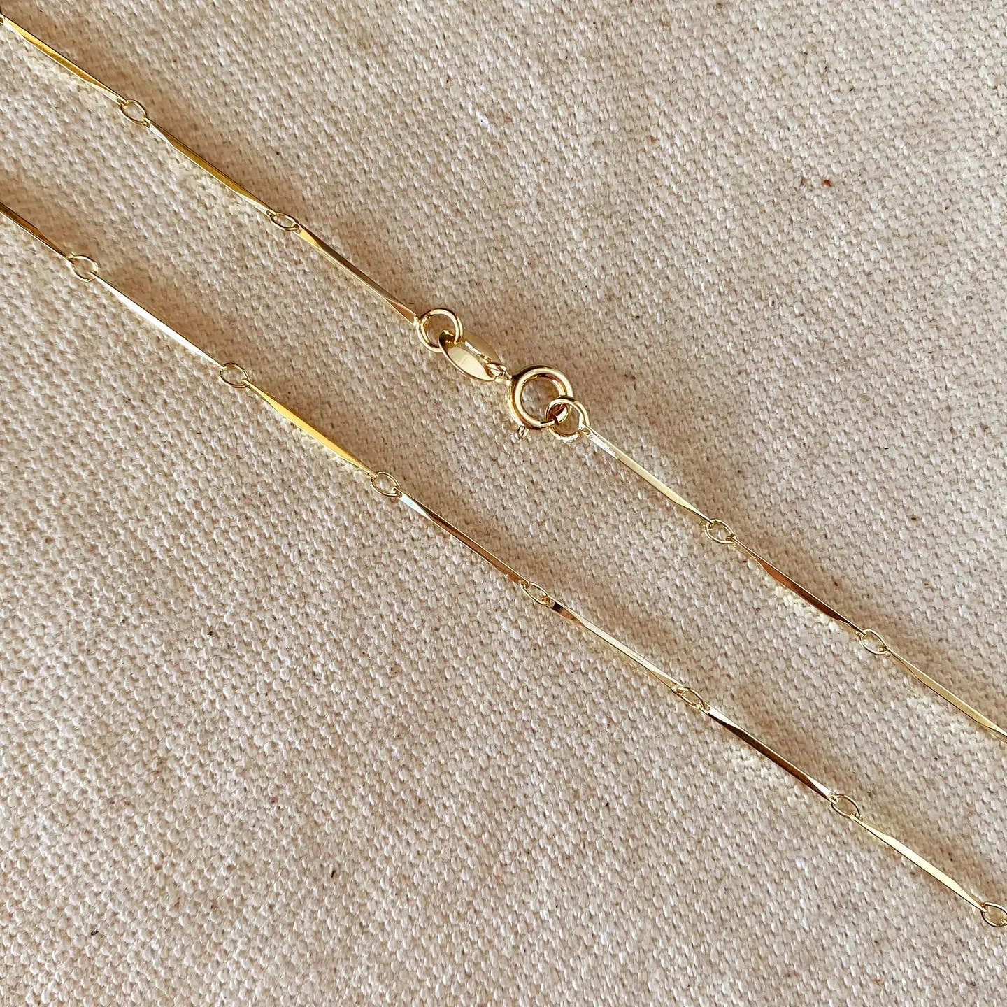 Waterproof Gold Filled Fern Diamond Cut Chain