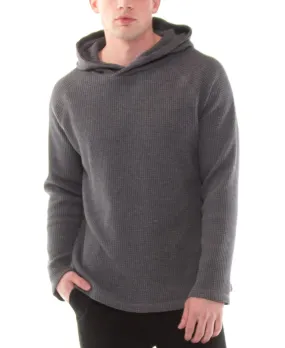 Wolfe Waffle Knit Hoodie (Dark Charcoal)